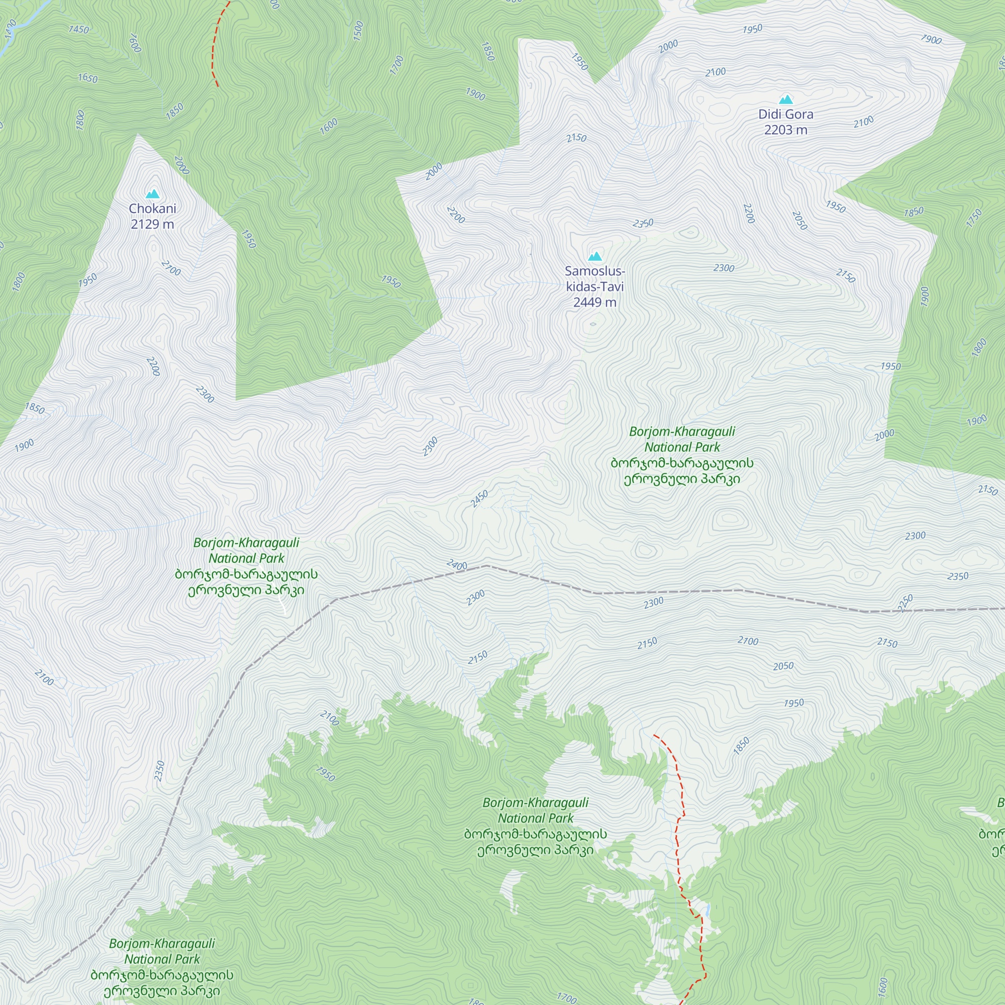 Tskaltsitela Tourist Shelter map