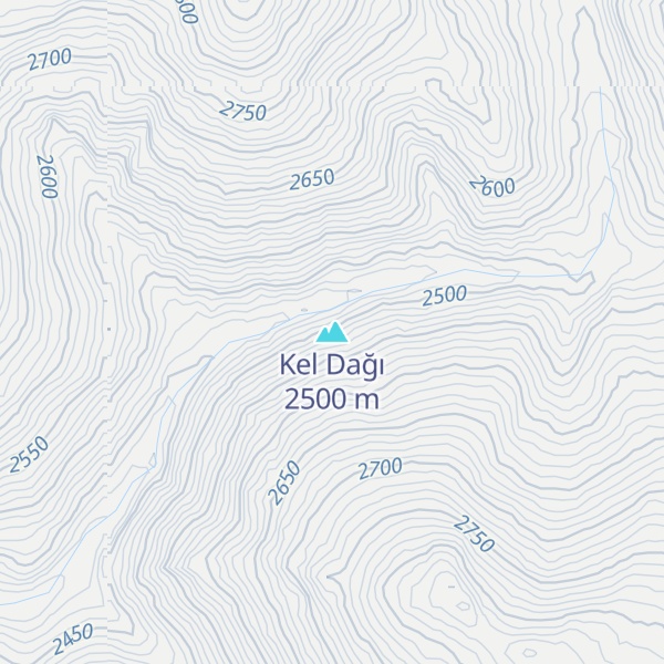 Map of Kel Dağı