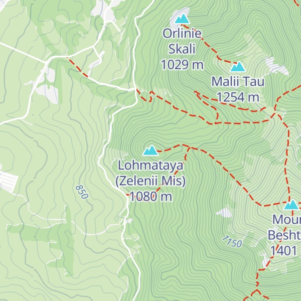 Map of Lohmataya (Zelenii Mis)