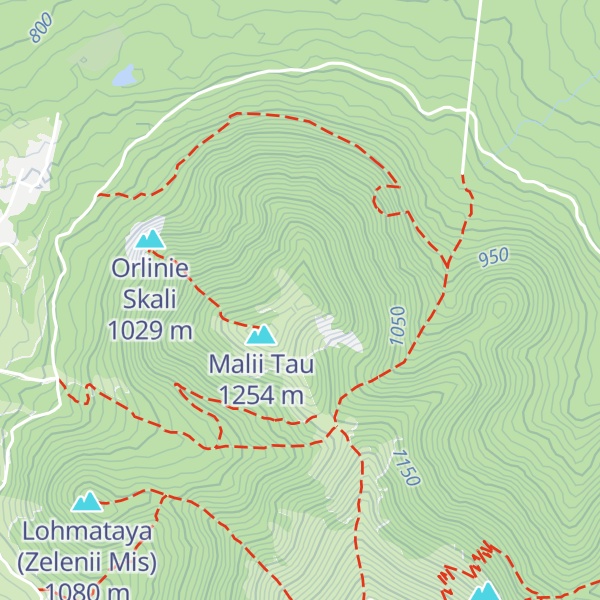 Map of Chertov Palec (Hlebnaya Korochka)