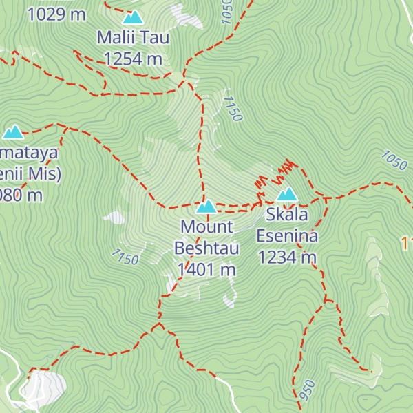 Map of Mount Beshtau