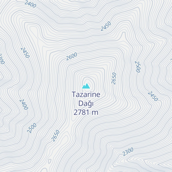 Map of Tazarine Dağı