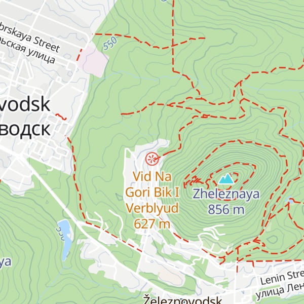 Map of Sanatorii Gornii Vozduh