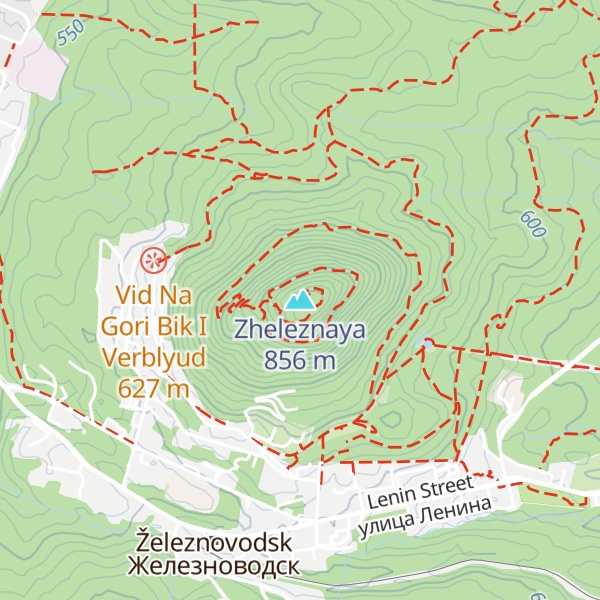Map of Zheleznaya