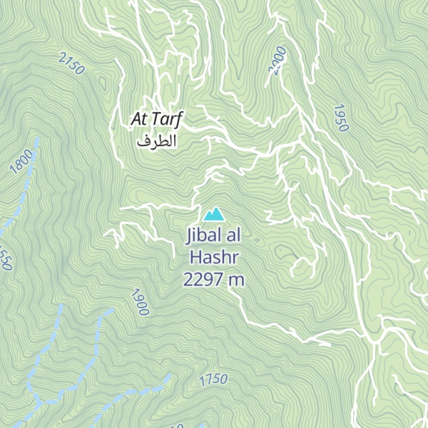 Map of Jibal al Hashr