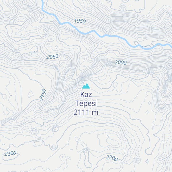 Map of Kaz Tepesi