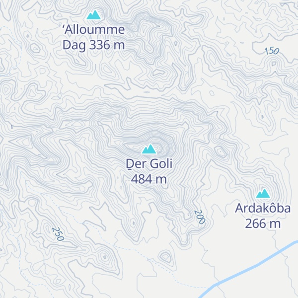 Map of Ḏer Goli
