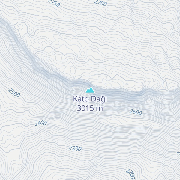 Map of Kato Dağı