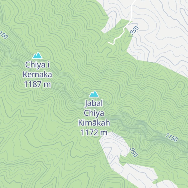 Map of Jabal Chiya Kimākah