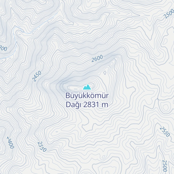 Map of Büyükkömür Dağı