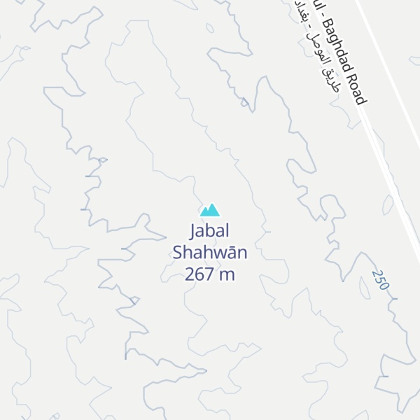 Map of Jabal Shahwān