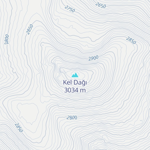 Map of Kel Dağı