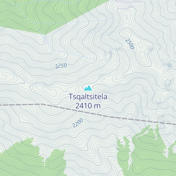 Map of Tsqaltsitela