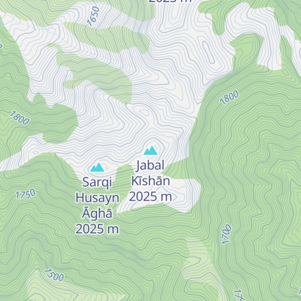 Map of Jabal Kīshān