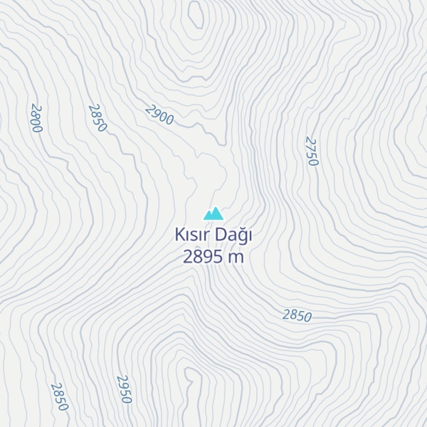 Map of Kısır Dağı