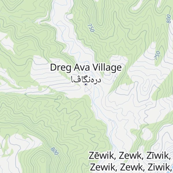 Map of Dreng Ava Village
