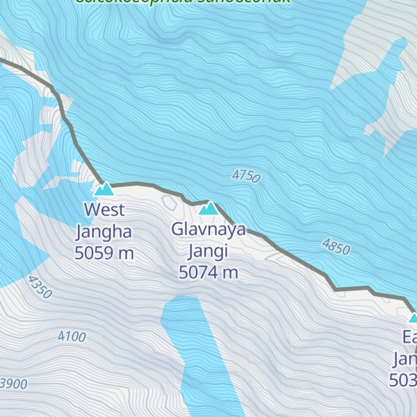 Map of Glavnaya Jangi