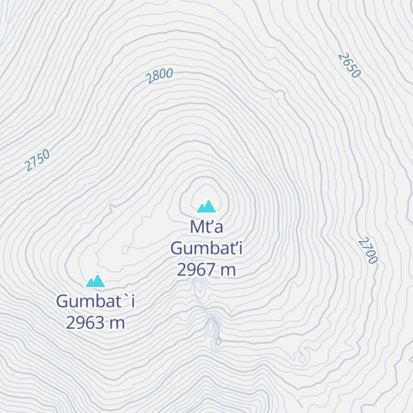 Map of Mt’a Gumbat’i