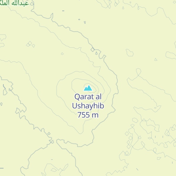 Map of Qarat al Ushayhib