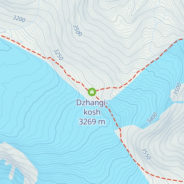 Map of Dzhangi-kosh