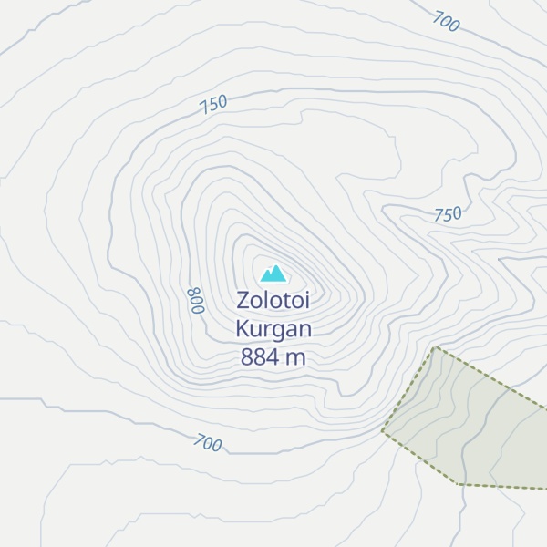 Map of Zolotoi Kurgan