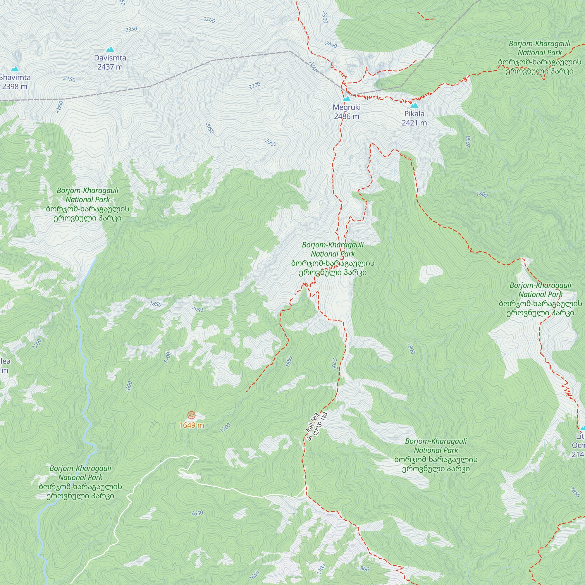 Amarati touristic shelter (new) map