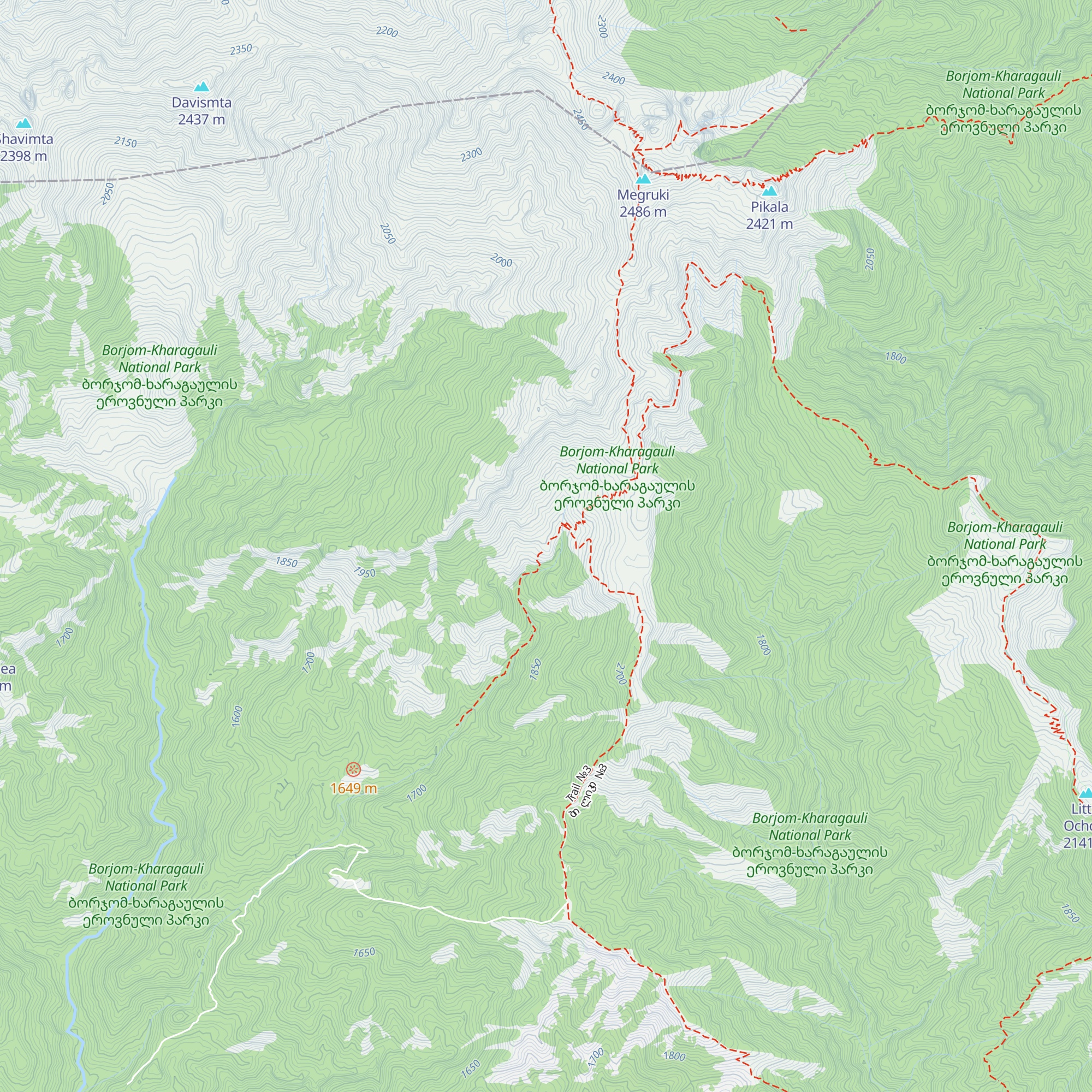 Amarati tourist shelter (old) map