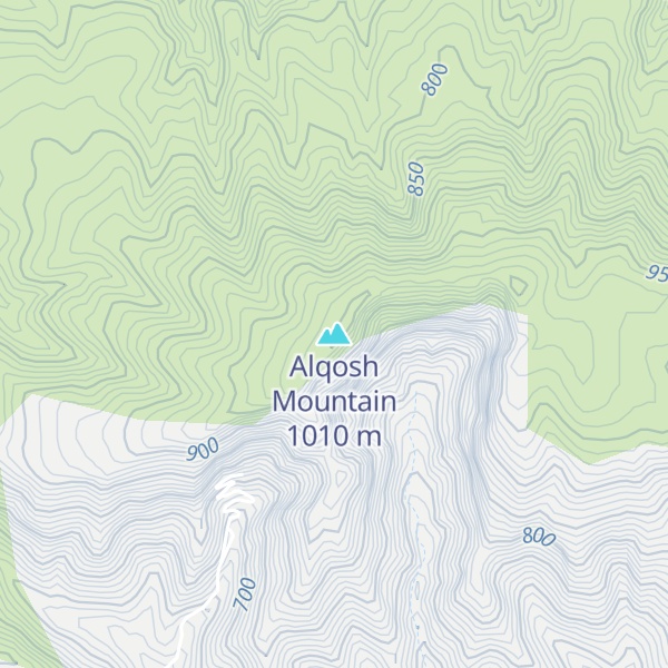 Map of Alqosh Mountain