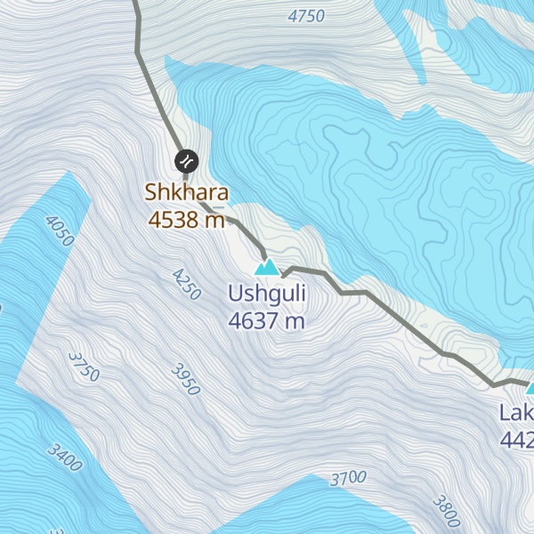 Map of Ushguli