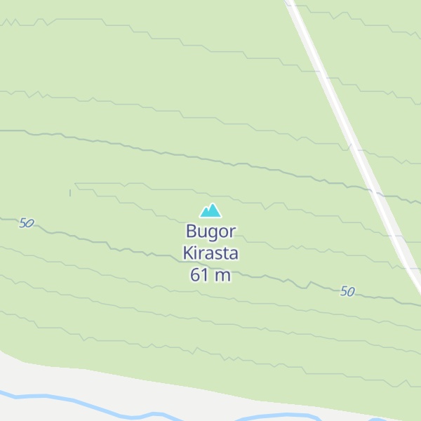 Map of Bugor Kirasta