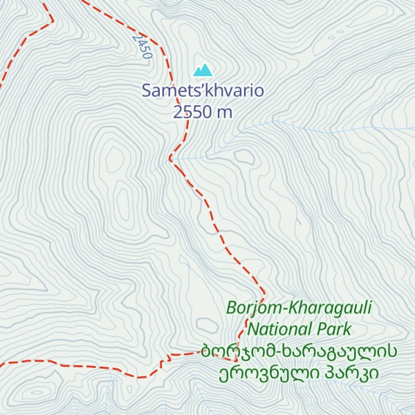 Map of Sametskhvario Tourist Shelter