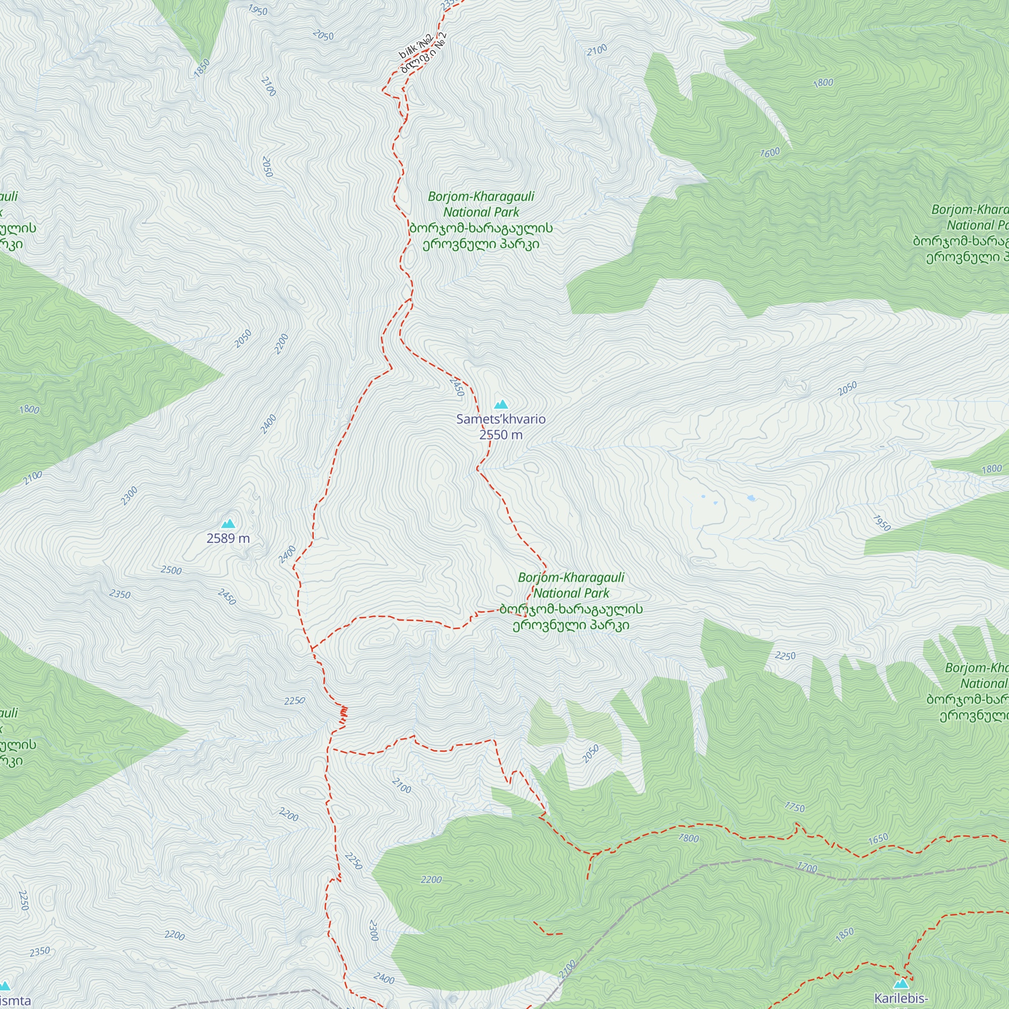 Sametskhvario Tourist Shelter map