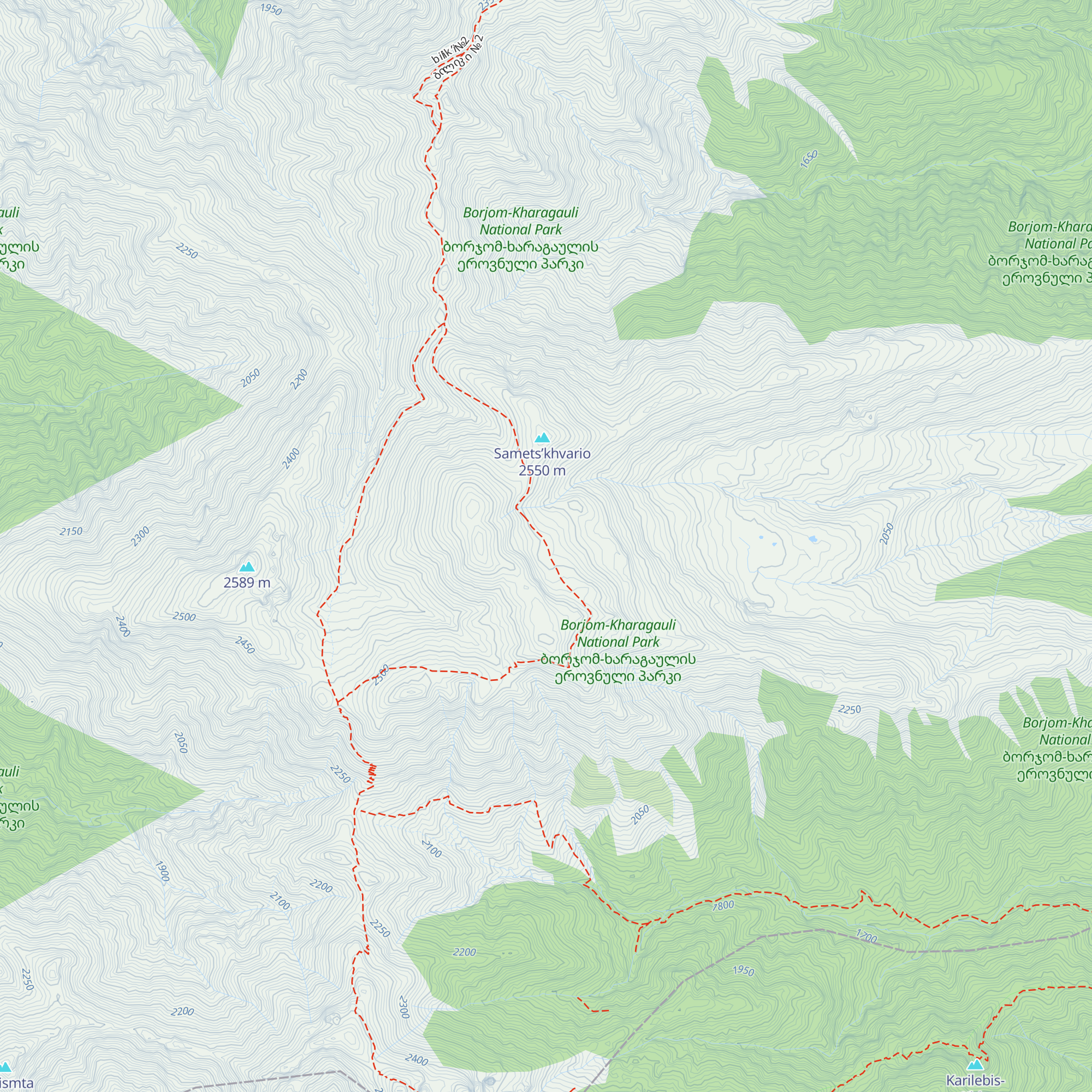 Sametskhvario Tourist Shelter map