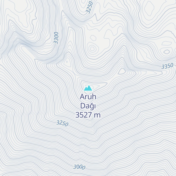 Map of Aruh Dağı