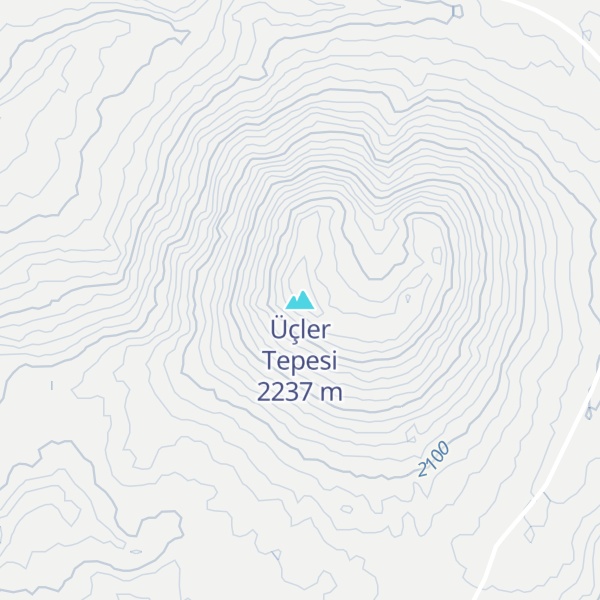 Map of Üçler Tepesi