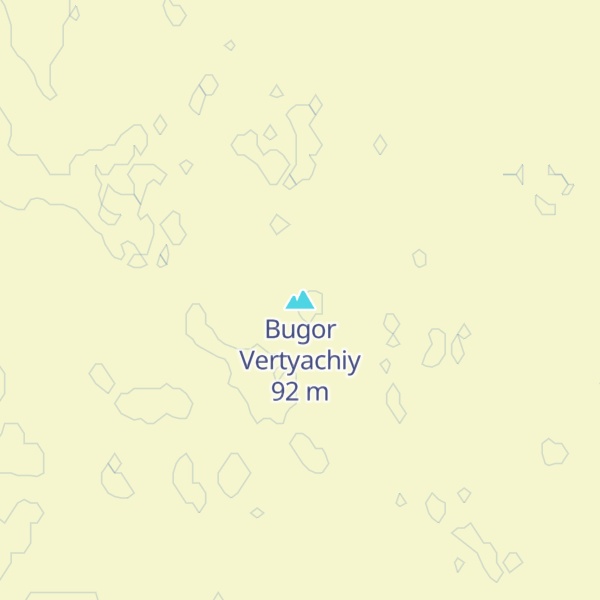 Map of Bugor Vertyachiy