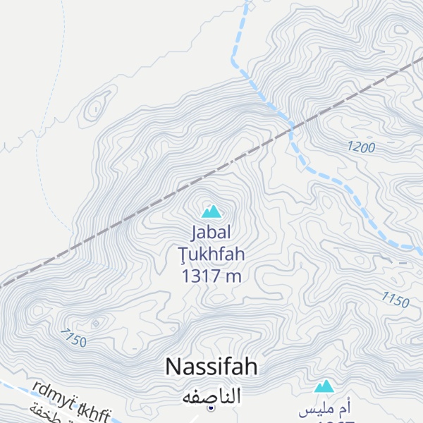 Map of Jabal Ţukhfah