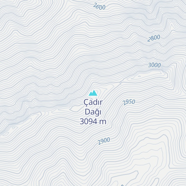 Map of Çadır Dağı
