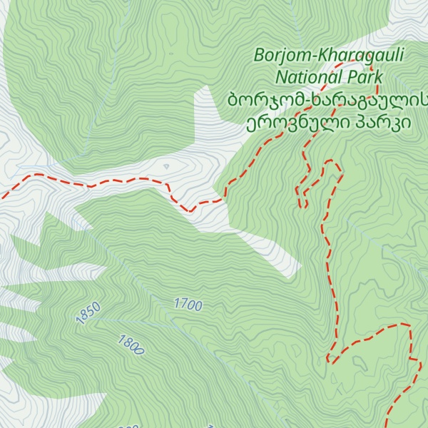 Map of Kvazvinevi tourist shelter