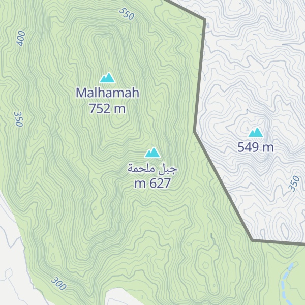 Map of جبل ملحمة