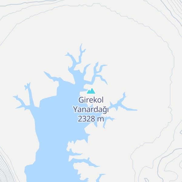 Map of Girekol Yanardağı
