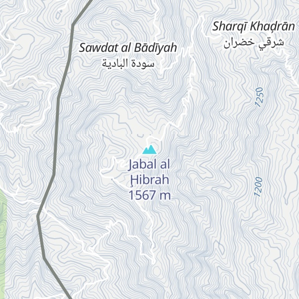 Map of Jabal al Ḩibrah