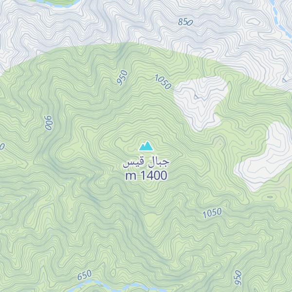 Map of جبال قيس