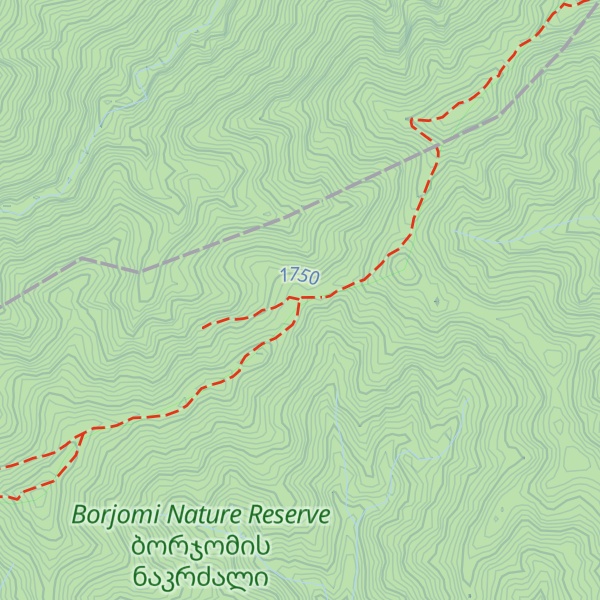 Map of Khergiani Tourist Shelter
