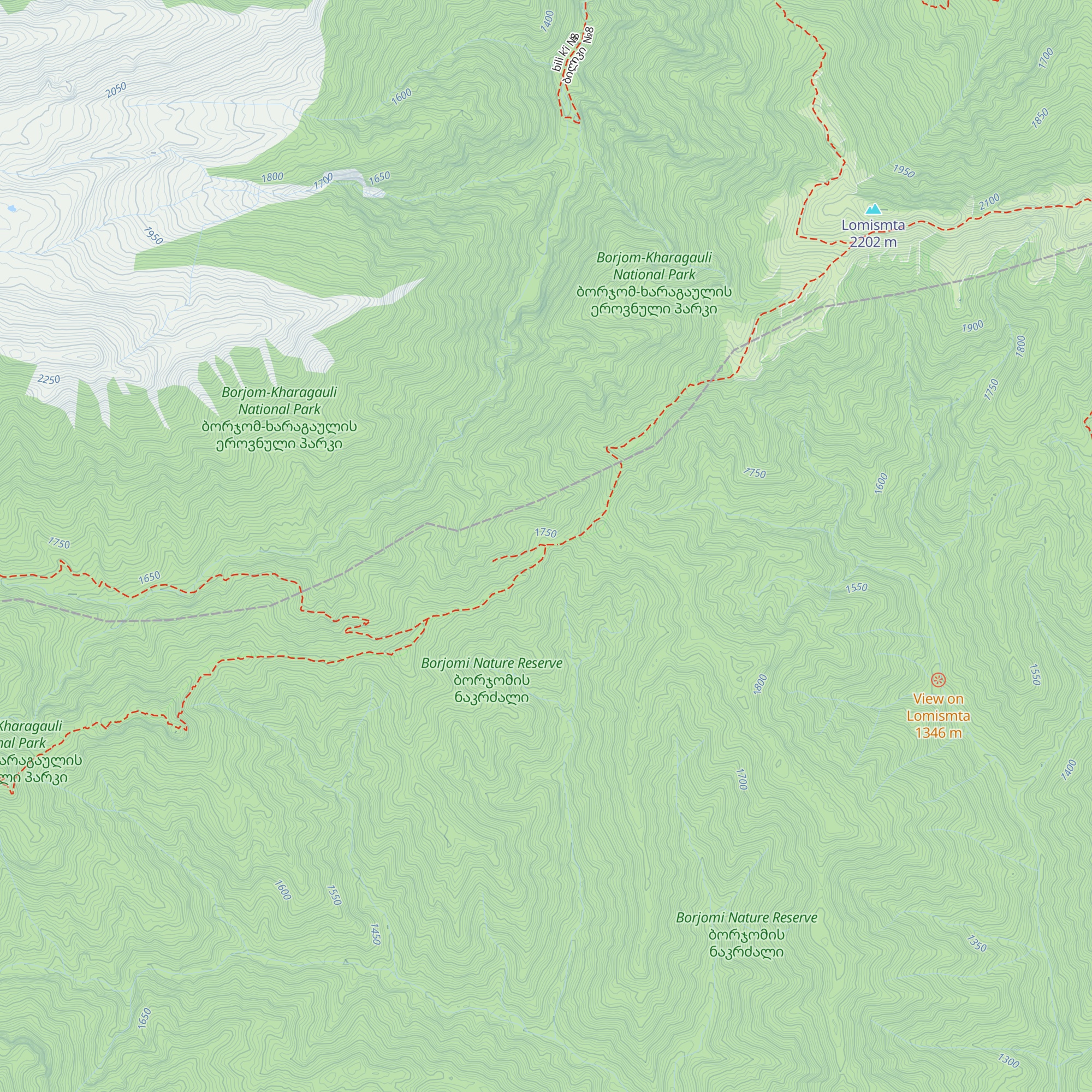 Khergiani Tourist Shelter map