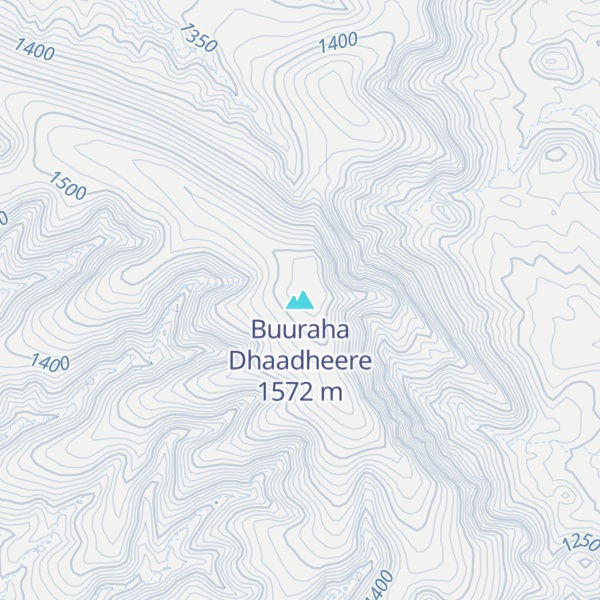 Map of Buuraha Dhaadheere