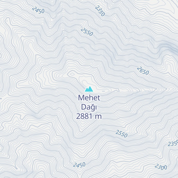 Map of Mehet Dağı