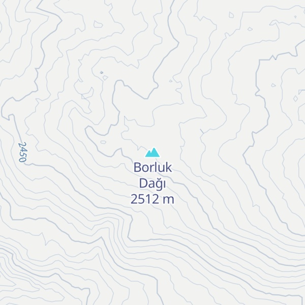 Map of Borluk Dağı