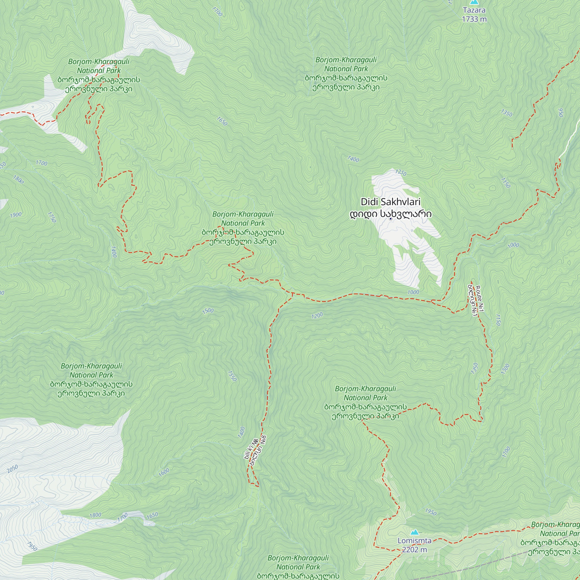 Sakhvlari Tourist Shelter (Old) map