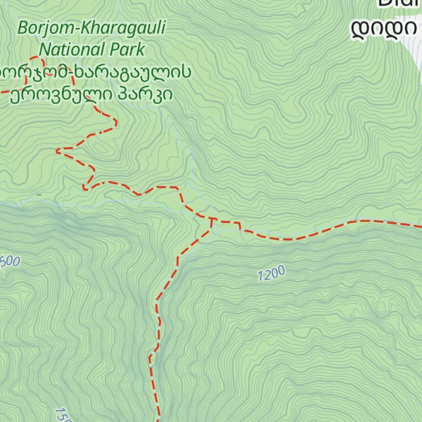 Map of Sakhvalari Tourist Shelter